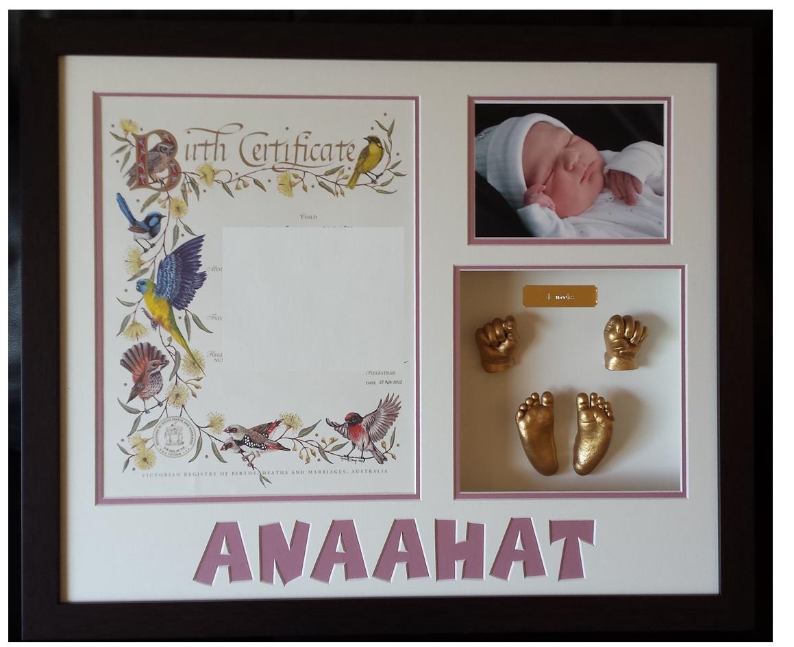 20" x 23" Portrait Certificate and Name 20" x 23" Portrait Certificate and Name